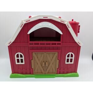 Children's Toy Red Barn for Farmhouse Animals